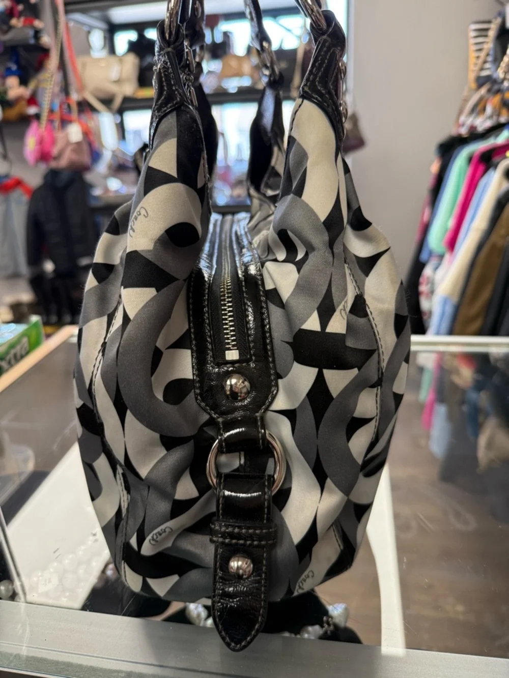 Y2K Coach Madison Op Art Maggie shoulder bag - Picture 5 of 11